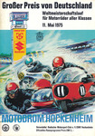 Programme cover of Hockenheimring, 11/05/1975