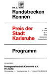 Programme cover of Hockenheimring, 06/07/1975