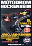 Programme cover of Hockenheimring, 09/04/1978