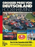 Programme cover of Hockenheimring, 10/08/1980