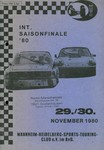Programme cover of Hockenheimring, 30/11/1980