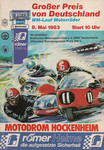 Programme cover of Hockenheimring, 08/05/1983
