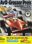 Programme cover of Hockenheimring, 07/08/1983