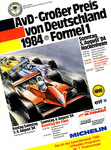 Programme cover of Hockenheimring, 05/08/1984