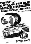 Programme cover of Hockenheimring, 02/12/1984