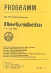 Programme cover of Hockenheimring, 07/07/1985