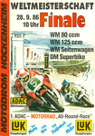 Programme cover of Hockenheimring, 28/09/1986