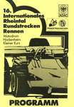 Programme cover of Hockenheimring, 08/11/1986