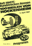 Programme cover of Hockenheimring, 04/04/1987