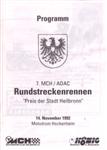 Programme cover of Hockenheimring, 14/11/1992