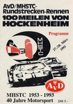 Programme cover of Hockenheimring, 28/03/1993