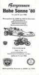 Programme cover of Hohe Sonne Hill Climb, 15/06/1980