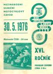 Programme cover of Horice, 30/05/1976