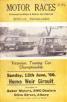 Programme cover of Hume Weir, 12/06/1966
