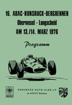 Programme cover of Hunsrück Hill Climb, 14/03/1976