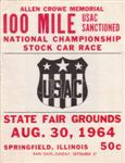 Programme cover of Illinois State Fairgrounds, 30/08/1964