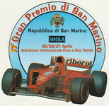 Car sticker for Imola, 27/04/1997