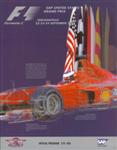 Programme cover of Indianapolis Motor Speedway, 24/09/2000