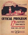 Programme cover of Indianapolis Motor Speedway, 30/05/1929