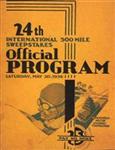 Programme cover of Indianapolis Motor Speedway, 30/05/1936