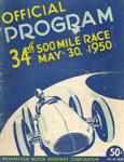 Programme cover of Indianapolis Motor Speedway, 30/05/1950