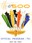 Programme cover of Indianapolis Motor Speedway, 30/05/1964