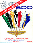 Programme cover of Indianapolis Motor Speedway, 25/05/1975