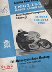 Programme cover of Ingliston Circuit, 11/07/1965