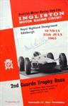 Programme cover of Ingliston Circuit, 25/07/1965