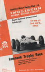 Programme cover of Ingliston Circuit, 03/10/1965