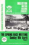 Programme cover of Ingliston Circuit, 09/04/1967