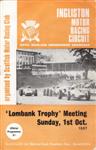 Programme cover of Ingliston Circuit, 01/10/1967