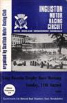 Programme cover of Ingliston Circuit, 11/08/1968
