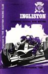 Programme cover of Ingliston Circuit, 08/09/1968