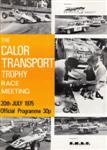 Programme cover of Ingliston Circuit, 20/07/1975