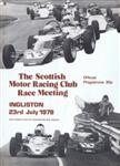 Programme cover of Ingliston Circuit, 23/07/1978