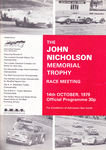 Programme cover of Ingliston Circuit, 14/10/1979
