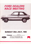 Programme cover of Ingliston Circuit, 25/07/1982