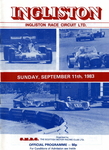 Programme cover of Ingliston Circuit, 11/09/1983