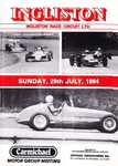 Programme cover of Ingliston Circuit, 29/07/1984