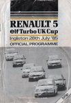 Programme cover of Ingliston Circuit, 28/07/1985
