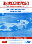 Programme cover of Ingliston Circuit, 06/10/1985