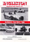 Programme cover of Ingliston Circuit, 11/05/1986