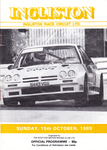 Programme cover of Ingliston Circuit, 15/10/1989