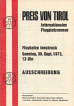 Programme cover of Innsbruck Airport, 30/09/1973