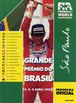 Programme cover of Interlagos, 05/04/1992