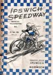 Programme cover of Foxhall Stadium, 11/03/1954