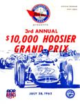Programme cover of Indianapolis Raceway Park, 28/07/1963