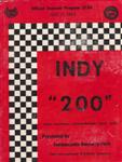 Programme cover of Indianapolis Raceway Park, 21/07/1968