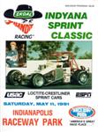 Programme cover of Indianapolis Raceway Park, 11/05/1991